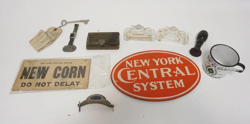 LOT W/ADVERTISING & TANK CANDY CONTAINERS: LOT W/ADVERTISING & TANK CANDY CONTAINERS