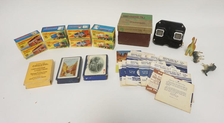 LOT W/VIEWMASTER & MATCHBOX CARS IN BOXES, ETC (1 of 3)