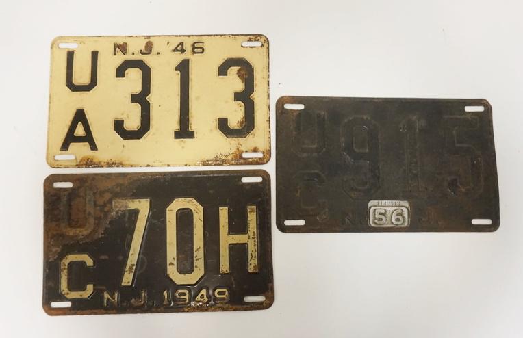 3 NJ LICENSE PLATES (1 of 1)