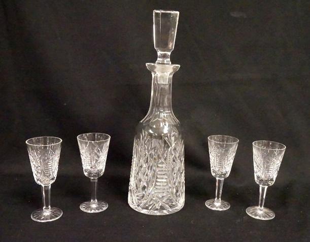 WATERFORD CRYSTAL 5 PIECE WHISKEY SET (1 of 2)