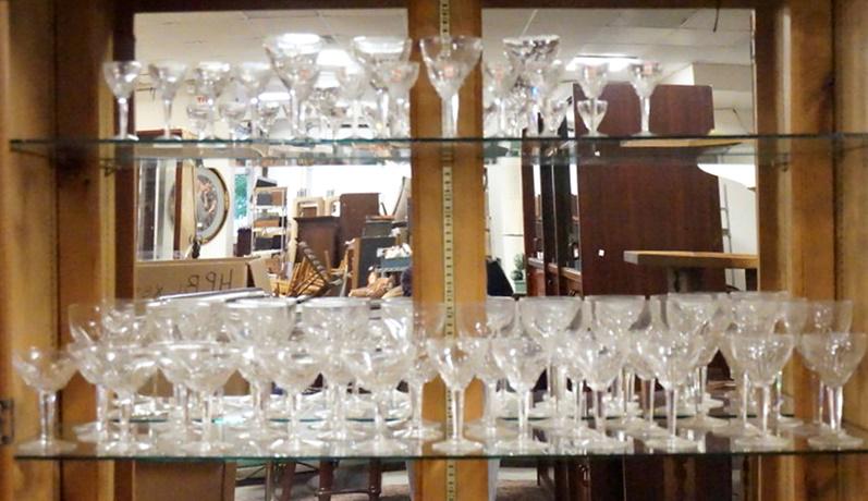 47 PIECE ROYAL LEERDAM CUT CRYSTAL STEMWARE (1 of 3)