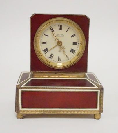 ANGELUS ENAMELED CLOCK W/MUSIC BOX (1 of 3)