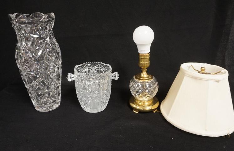 3 PIECE CUT CRYSTAL LOT (1 of 2)