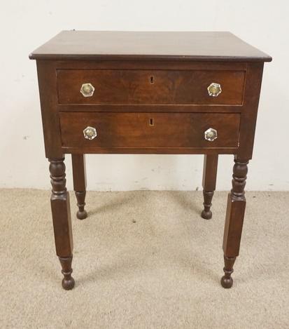 ANTIQUE 2 DRAWER WORK TABLE (1 of 2)