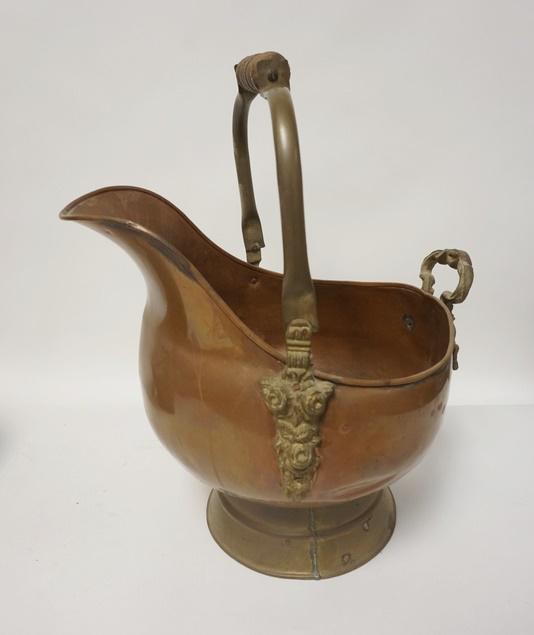COPPER & BRASS COAL SHUTTLE (1 of 1)