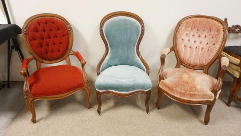 3 FINGER CARVED VICTORIAN CHAIRS (1 of 4)