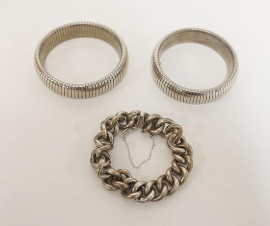 3 BRACELETS ON STERLING (1 of 2)