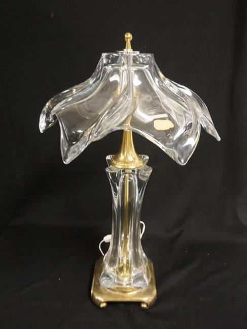 GLASS COFRAC PARIS FRANCE ART VERRIE TABLE LAMP (1 of 4)