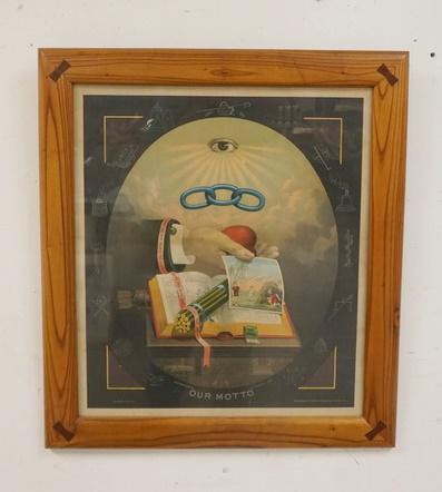 ANTIQUE ODD FELLOWS PRINT (1 of 4)