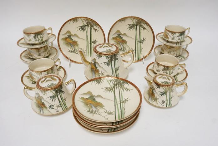 21 PIECE SATSUMA TEASET (1 of 3)