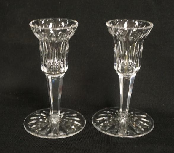 PAIR OF WATERFORD CRYSTAL CANDLESTICKS (1 of 2)