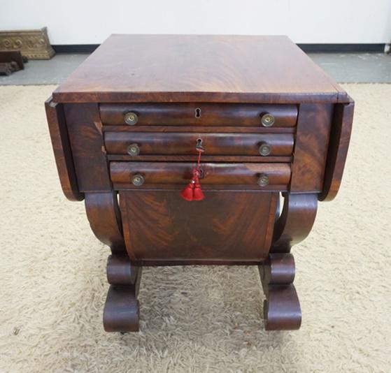 EMPIRE DROP LEAF 2 DRAWER STAND (1 of 3)