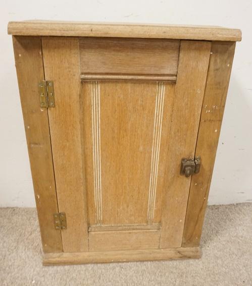 WALNUT PRIMITIVE HANGING CABINET (1 of 2)
