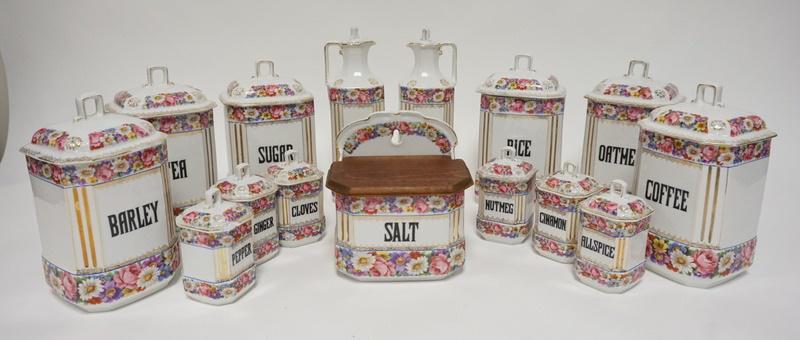 15 PIECE CZECH CANISTER SET (1 of 2)