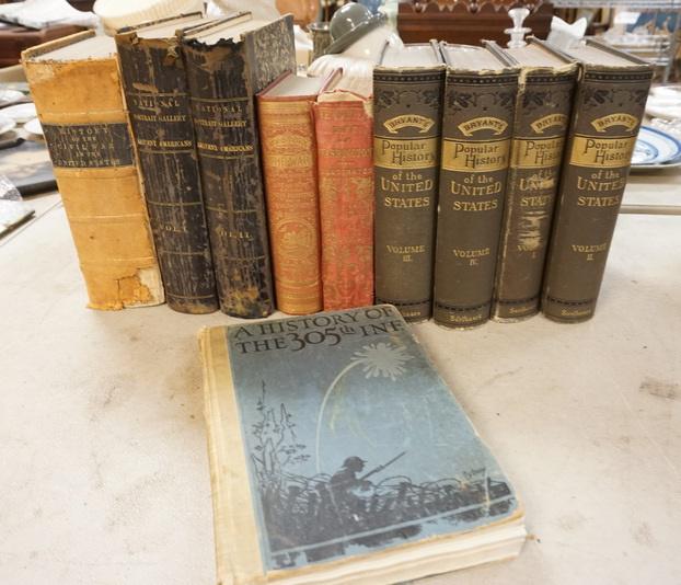 10 ANTIQUE HISTORY BOOKS (1 of 6)