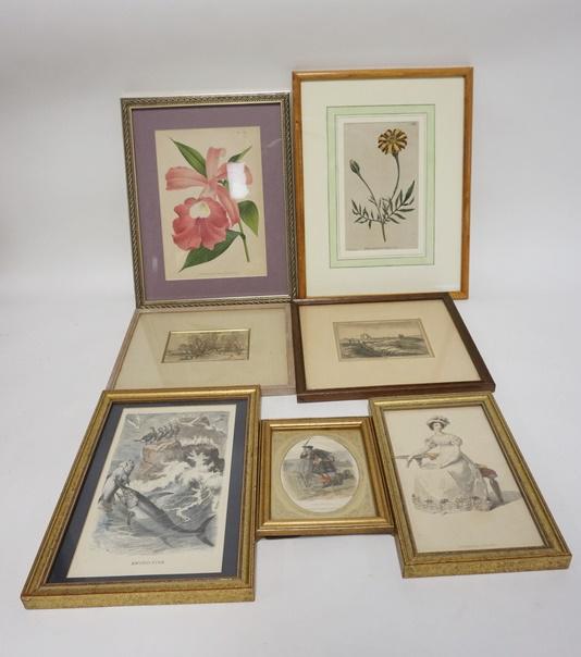 7 PIECES OF FRAMED ARTWORK (1 of 4)