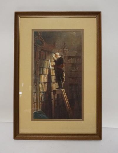 KARL SPITXWEG PRINT *THE BOOKWORM* (1 of 2)
