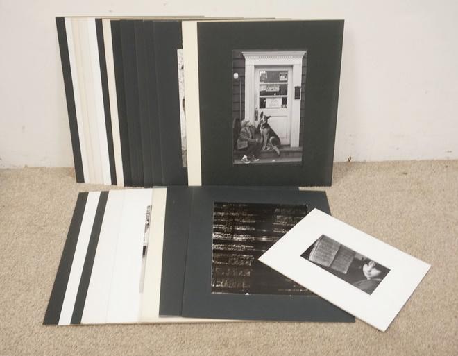 24 MATTED VICTOR G. MACAROL PHOTOGRAPHY PRINTS: LOT OF 24 MATTED VICTOR G. MACAROL PHOTOGRAPHY PRINTS, ALL OF WHICH ARE PENCIL SIGNED. LARGER INCLUDING MATTES ARE 20 IN X 16 IN