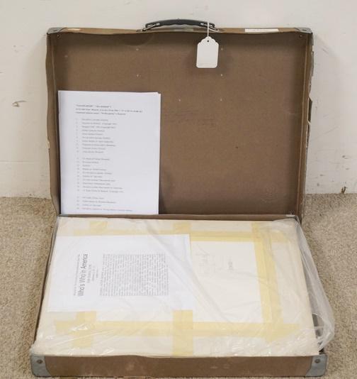 LARGE LOT OF VICTOR G. MACAROL PHOTOGRAPHY PRINTS: LARGE LOT OF VICTOR G. MACAROL PHOTOGRAPHY PRINTS IN CASE (CASE HAS DAMAGE), MANY OF WHICH ARE PENCIL SIGNED