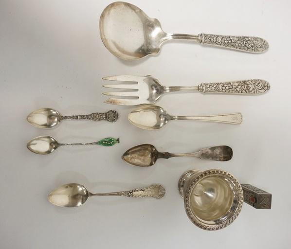 LOT OF MISC SILVER PIECES (1 of 8)