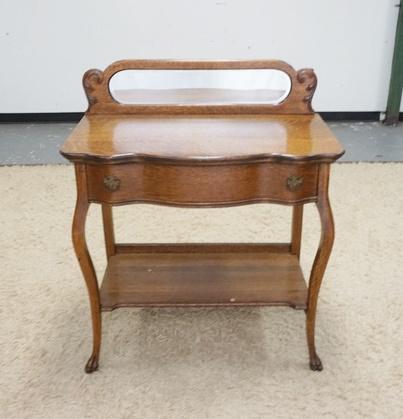 TIGER OAK MIRROR BACK SERVER (1 of 2)