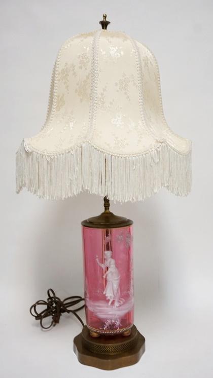CRANBERRY *MARY GREGORY* LAMP (1 of 2)