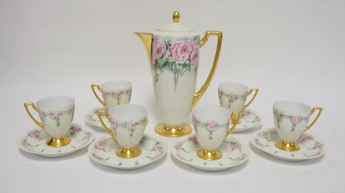 GOTHAM BAVARIA 13 PIECE CHOCOLATE SET (1 of 2)