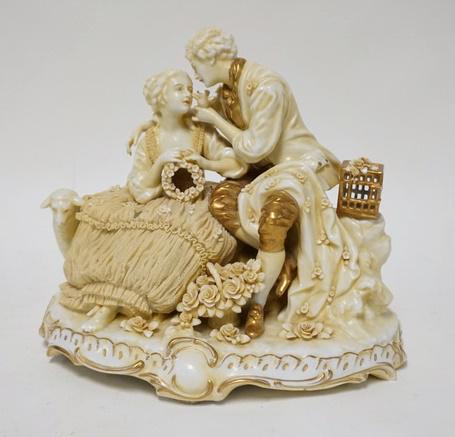 GERMAN PORCELAIN FIGURE GROUP (1 of 7)
