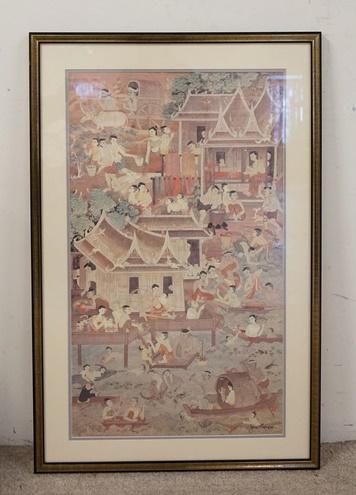 LARGE PRINT-ASIAN SCENE JIM THOMPSON (1 of 2)