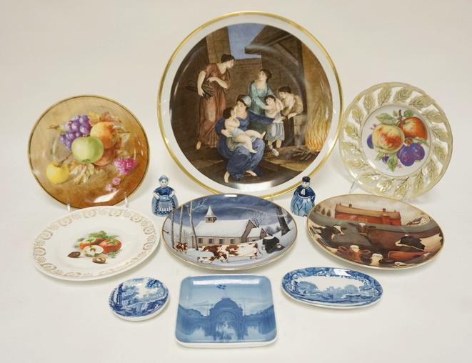 10 PIECE LOT OF DECORATED CHINA (1 of 1)