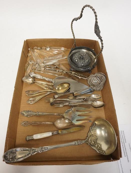 LOT OF SILVERPLATE & PRISMS (1 of 1)