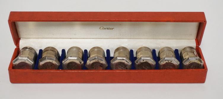 SET OF 8 CARTIER STERLING SILVER SHAKERS (1 of 3)