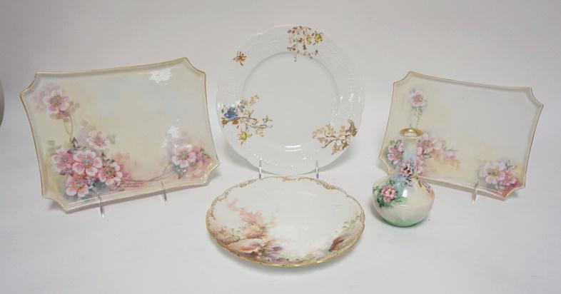 5 PIECE HAND PAINTED LIMOGES (1 of 4)