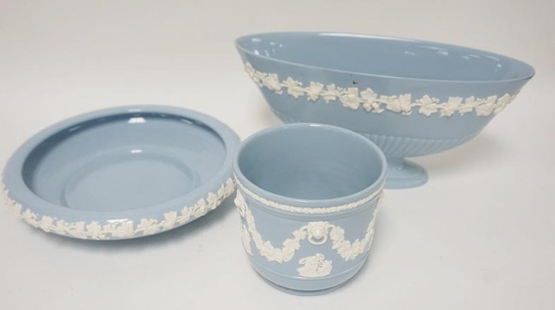3 PIECE WEDGWOOD EMBOSSED QUEENSWARE (1 of 1)