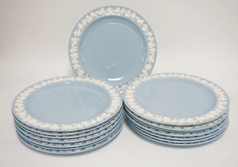 15 WEDGWOOD EMBOSSED QUEENSWARE 10 IN PLATES (1 of 2)