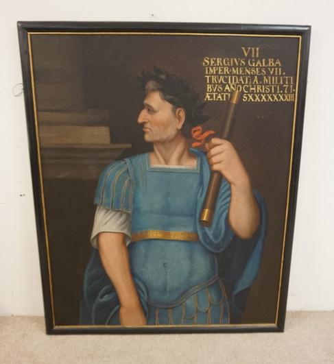 LARGE OIL ON CANVAS OF A MAN (1 of 3)