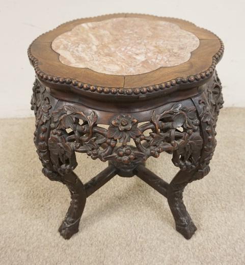 CARVED ASIAN STAND (1 of 3)