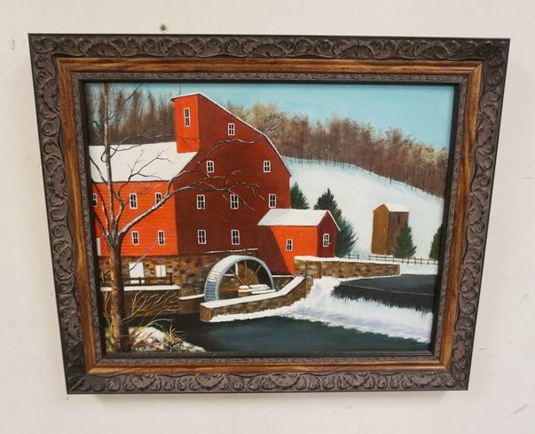 OIL ON CANVAS OF THE MILL IN CLINTON, NJ (1 of 1)