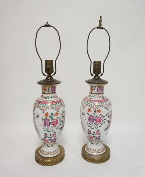 PAIR OF HAND PAINTED ASIAN VASES (1 of 2)