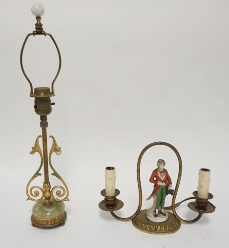 2 ANTIQUE ELECTRIC LAMPS (1 of 3)
