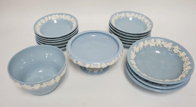 17 PIECE WEDGWOOD EMBOSSED QUEENSWARE (1 of 2)