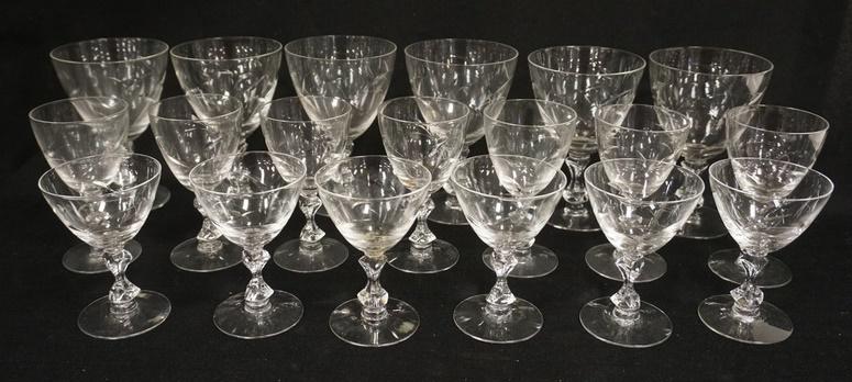 19 PIECE CUT CRYSTAL STEMWARE (1 of 2)