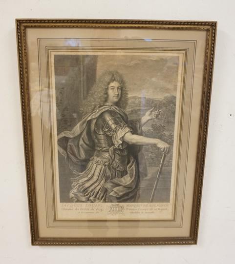 FRAMED ETCHING MARQUIS DE BERINGHEN (1 of 2)