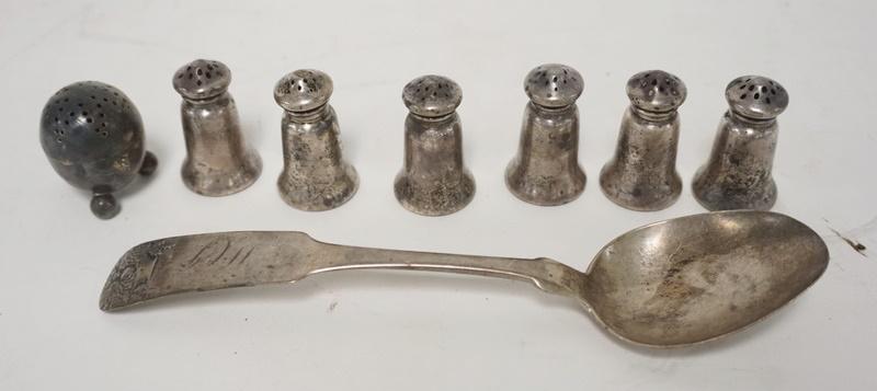 SILVER LOT, 6 STERLING SMALL SALT & PEPPER SHAKERS (1 of 4)