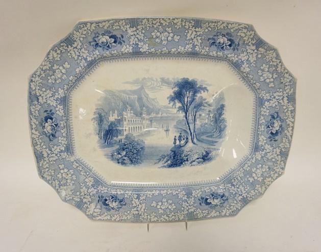 MILAN PATTERN BLUE TRANSFER WELL & TREE (1 of 3)