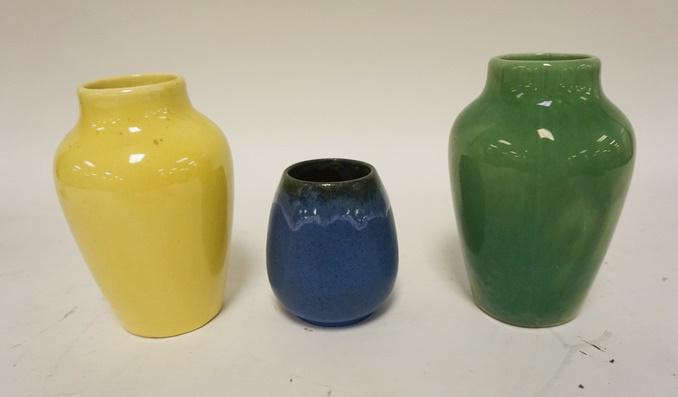 3 ART POTTERY VASES, 2 ARE SIGNED FULPER (1 of 4)