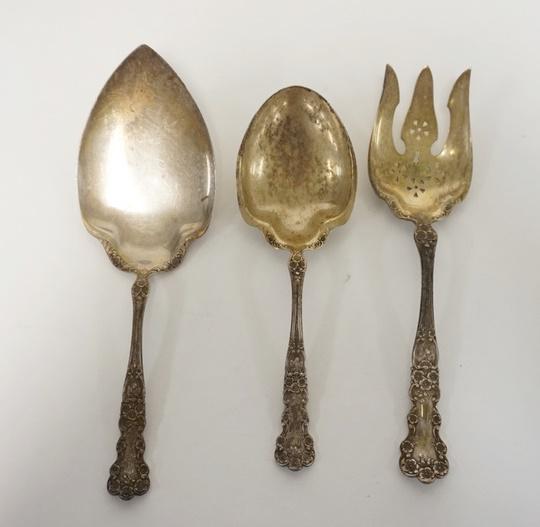 3 STERLING SILVER SERVING PIECES (1 of 3)