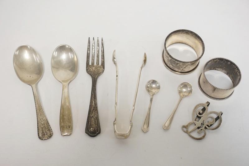 9 PIECES OF STERLING SILVER (1 of 2)