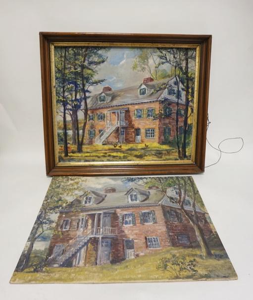 2 PAINTINGS OF A HOUSE BY PERMILLA HAGGERTY (1 of 4)