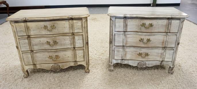 PAIR OF WELLINGTON HALL 3 DRAWER NIGHTSTANDS: PAIR OF WELLINGTON HALL 3 DRAWER NIGHTSTANDS, 30 IN W, 34 IN H, 20 3/4 IN DEEP